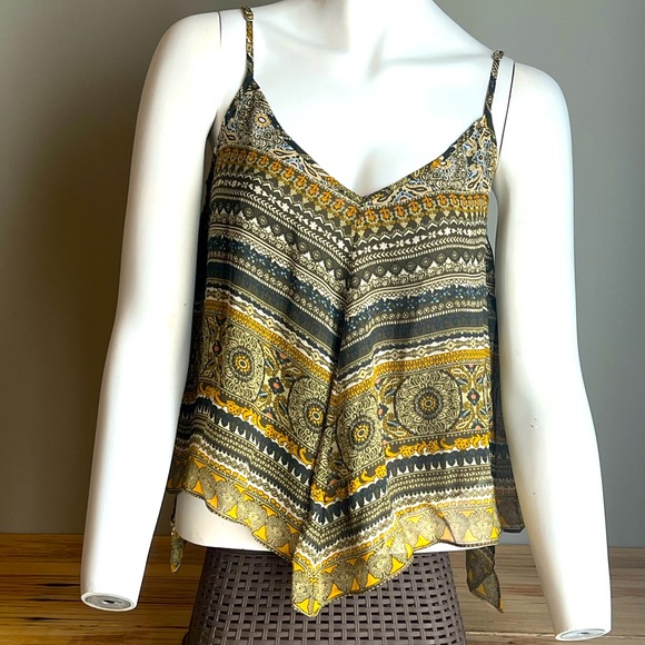 NWT BCBGMAXAZRIA Kassidee spaghetti strap top size Xsmall - Picture 3 of 9